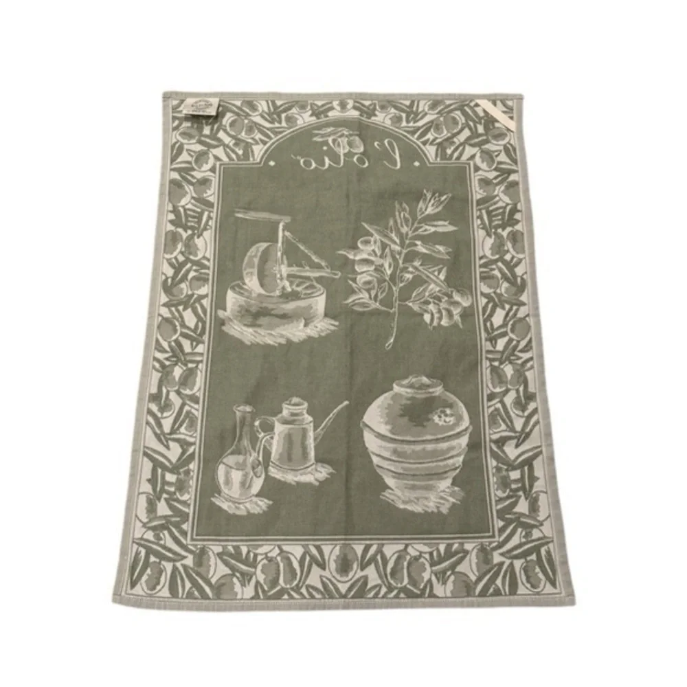 Sur La Table Italian Cotton Green Kitchen Towel‎